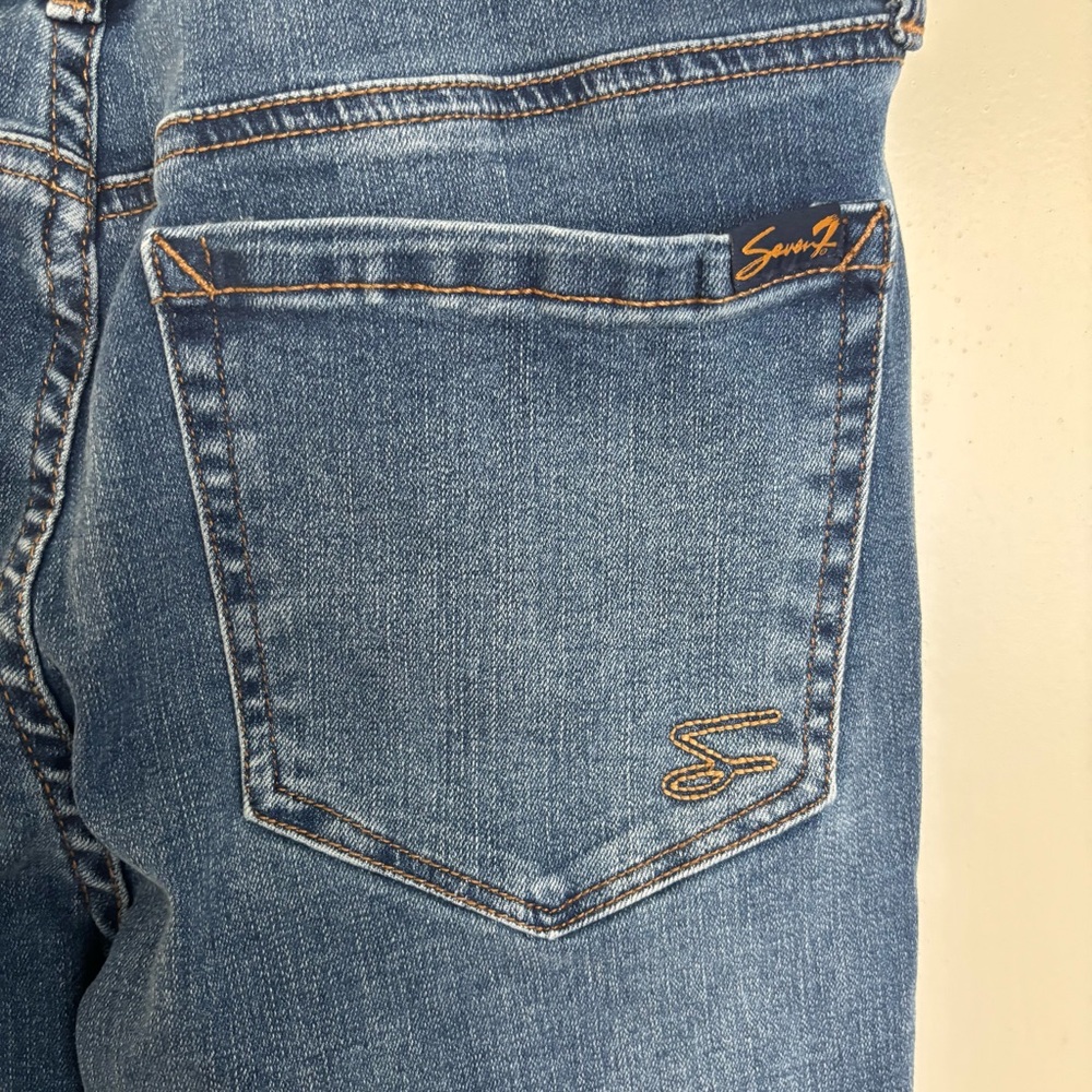 Seven7 Dark Blue Skinny Jeans - Picture 7 of 8